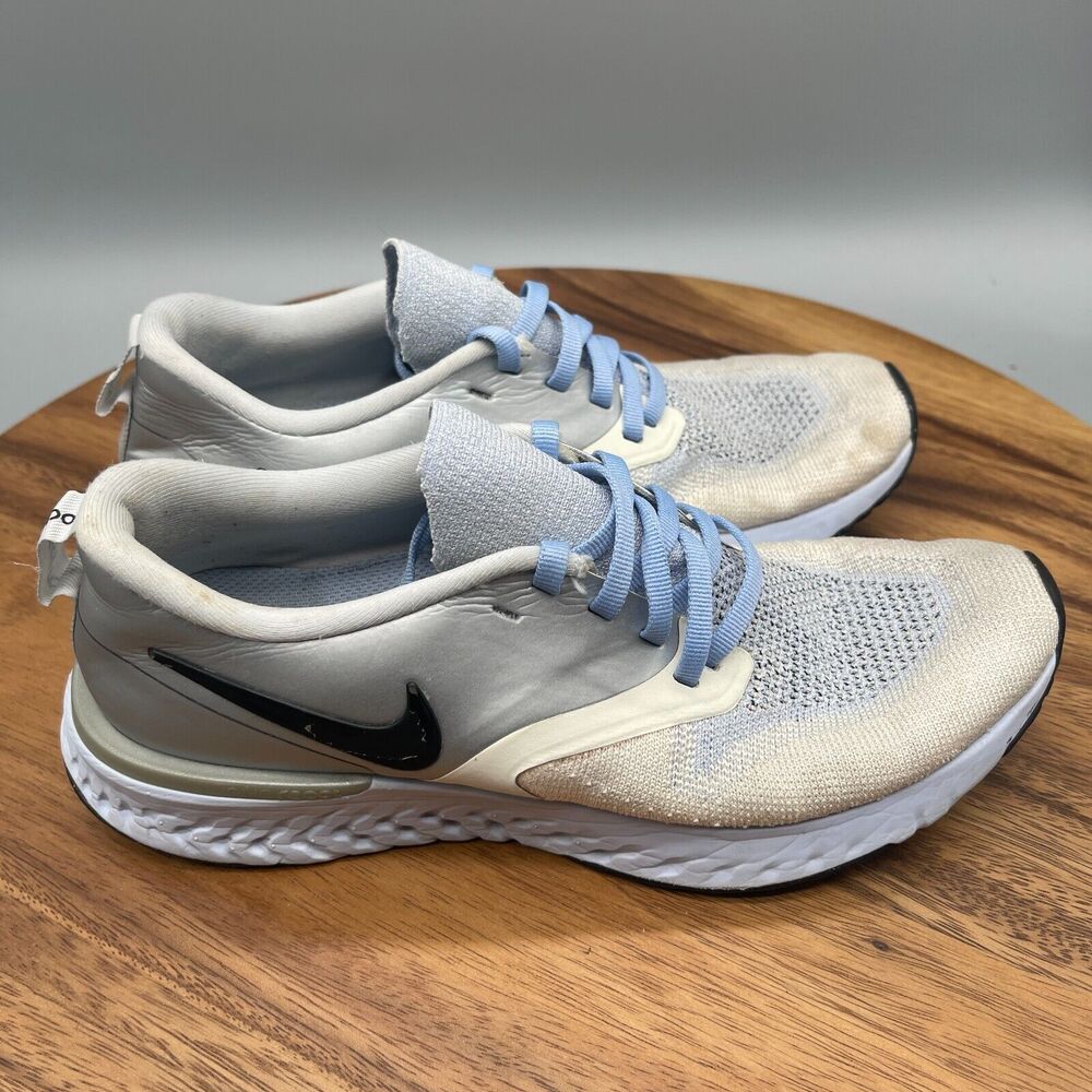 Women's ODYSSEY REACT 2 FLYKNIT PRM Size 7.5 Metallic Silver/Black AV2608 -001